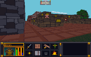 Revised city wall and road