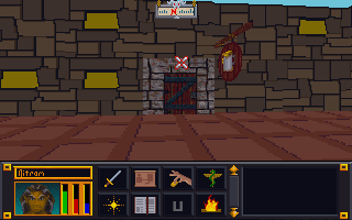 Tavern with old door art